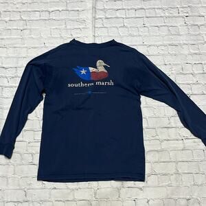 Southern Marsh Long Sleeve Top Texas M